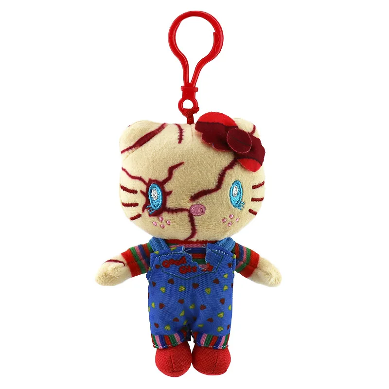 NEW Hello Kitty as Chucky Plush Doll or Keychain - Cute Horror