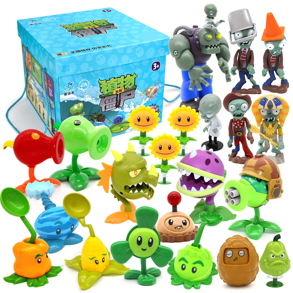 Nuovo ruolo PLANTS VS ZOMBIES 2 PVZ Giocattoli Set completo Regalo per ragazzi Bambole per bambini confezionate in scatola Action Figure Modello Presente Mappa 5
