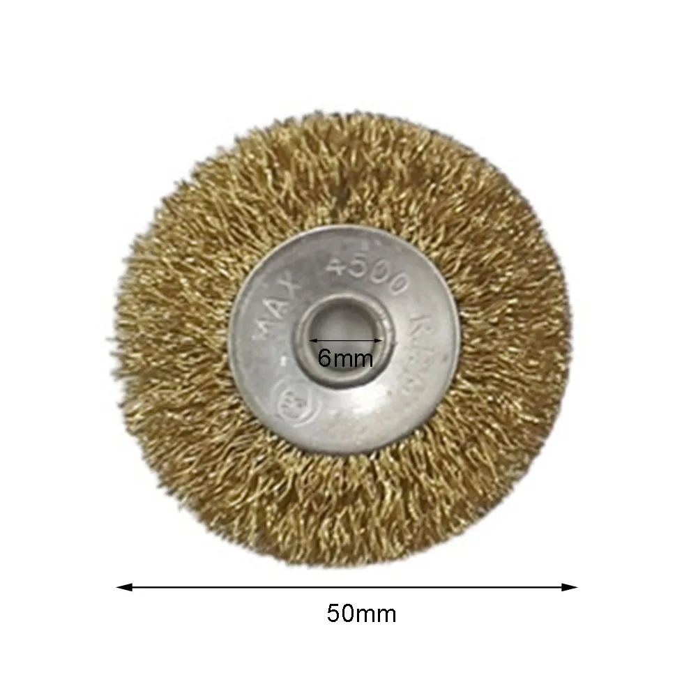 S346d8c5382e14eb1927d9151e7e062469 Wire Wheel Brush Flat Crimped Stainless Steel 38mm 50mm 65mm 75mm For Angle Grinder Shank Wire Wheel For Drill Attachment