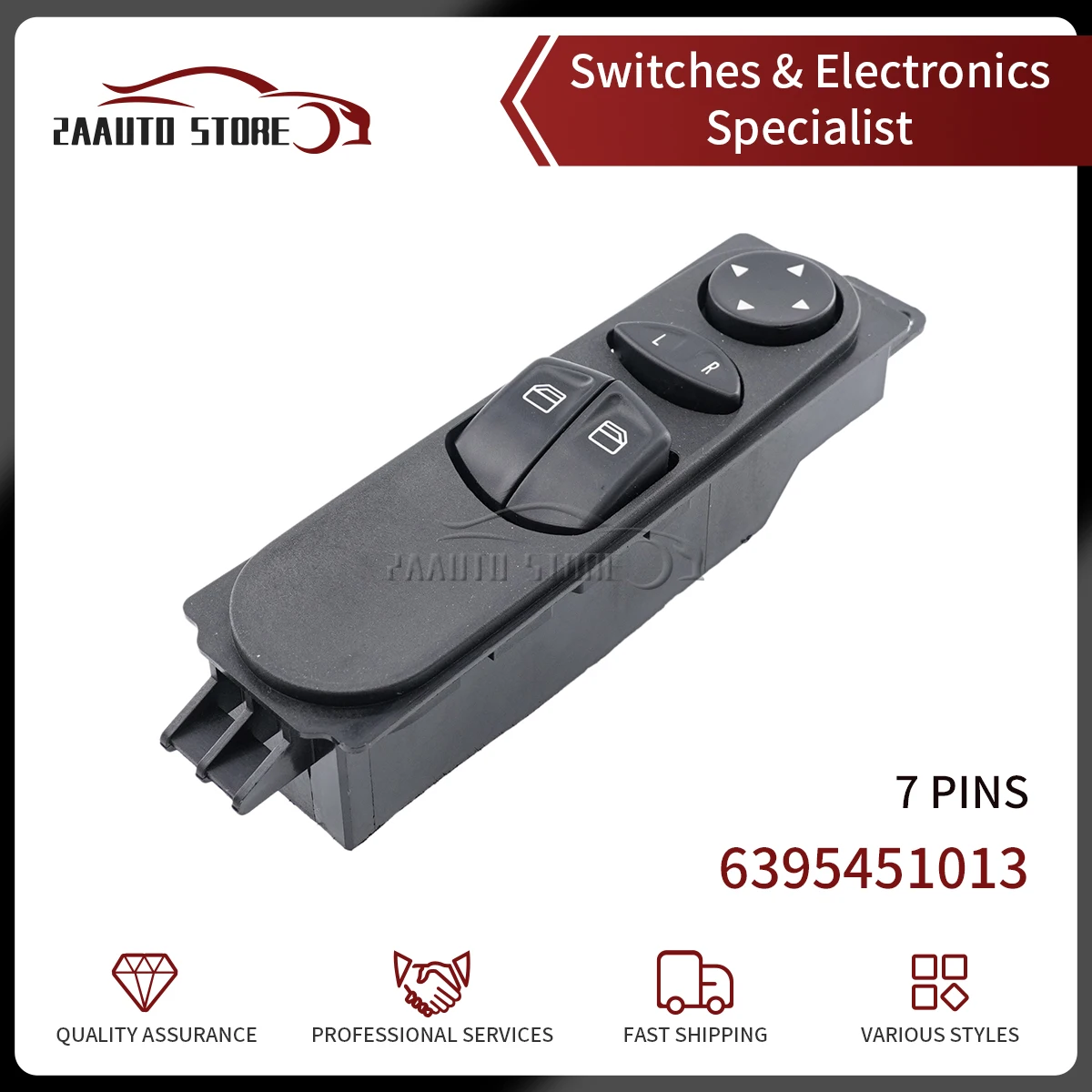 

Car Power Window Master Glass Control Switch Button 6395451013 For Mercedes Benz Viano Vito Mixto W639 A6395451013