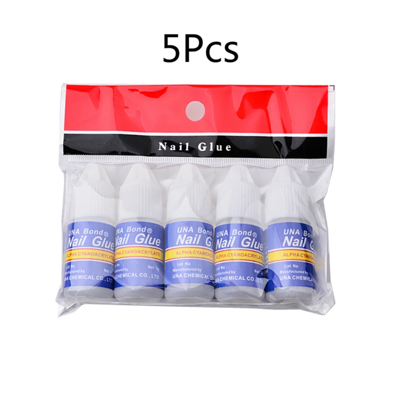 5Pcs Fast Drying Nail Art Glue Tips Glitter UV Acrylic Rhinestones Nail Art Decorations Nail Glue False Tip Nail Manicure Tools* 4
