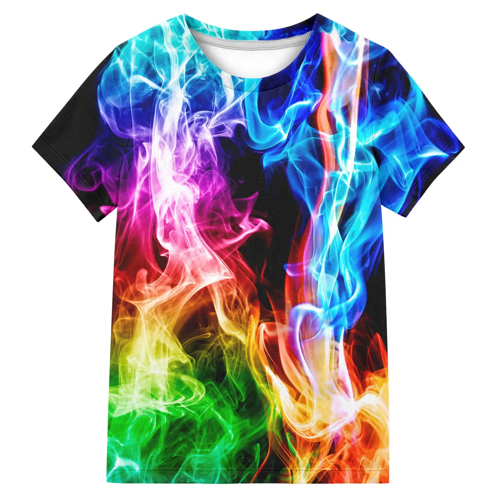 

Novelty Neon y2k Tops 3D Printed Graffiti T Shirt Men Fashion Streetwear Cool Designs Short Sleeve Pop Women Casual Summer Tees