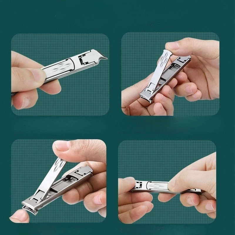 Nail Cutter Double Head Folding Nail Clippers Stainless Steel Cutter Clippers Manicure Pedicure Finger Toe Scissors Manicur nail clipper set nail care kit nail scissors set nail clippers manicure pedicure kit manicure set manicure sets manicure nail clipper set nail clippers kit