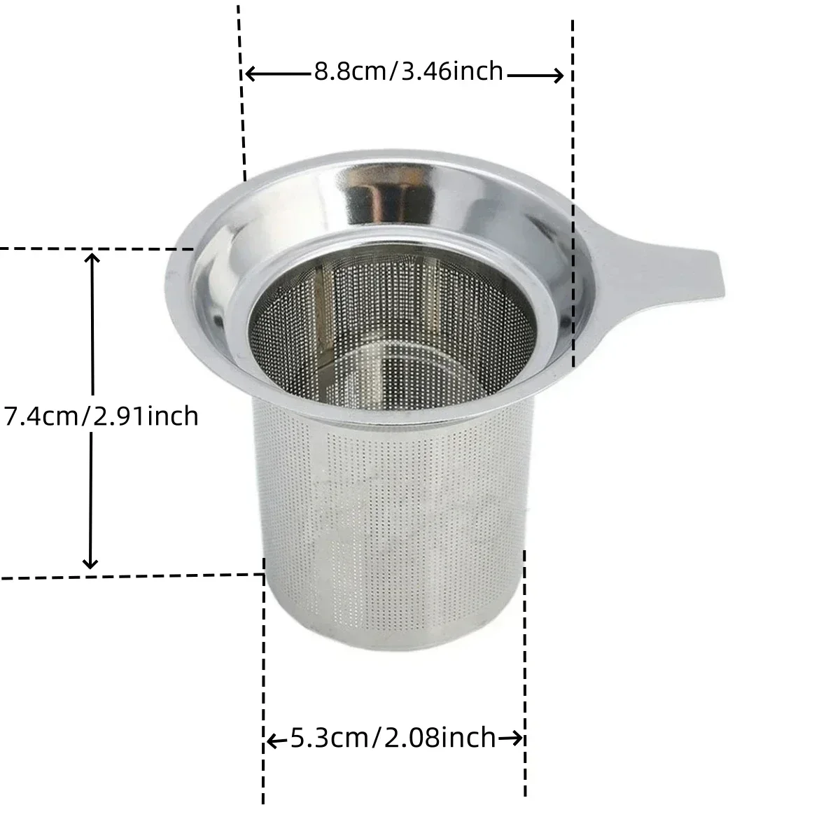 Reusable Loose Stainless Steel Infuser Leaf Filter Mesh Tea Strainer tea infuser