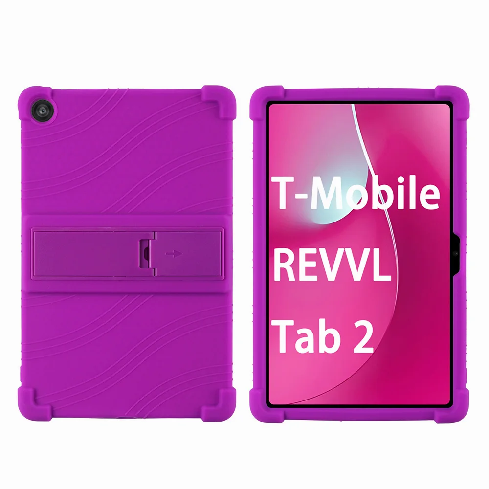 10.1-Inch Tablet Protection Case with Adjustable Stand and Soft Silicone Cover