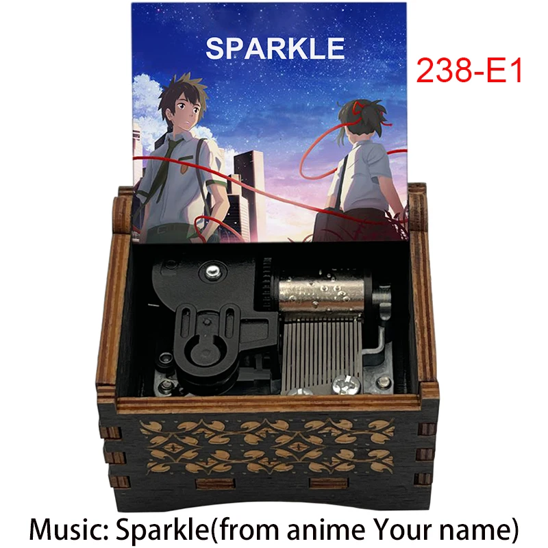 Music Box Carousel Music Box 18 Note Mechanical Lullaby Your Name Kimi No Na Wa Theme Song For Anime Fans Birthday Christmas Gift