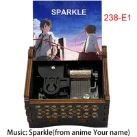 Sparkle 18 Note Mechanical Music Box Lullaby Your Name Kimi No Na Wa Theme Song for anime fans birthday Christmas Gift 2