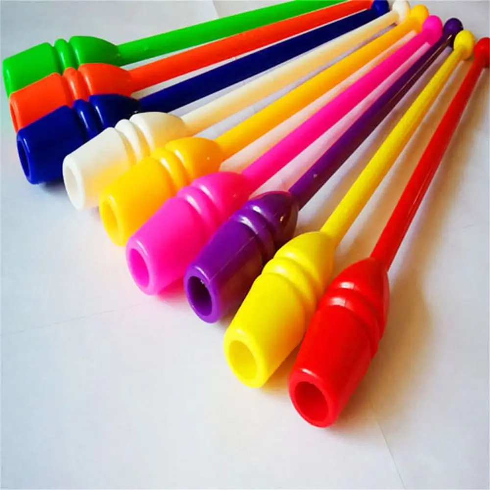 Competition Gymnastics Stick 38cm/45cm Lightweight Rhythmic Bar Plastic Bar Durable Rhythmic Gymnastics Children Adult