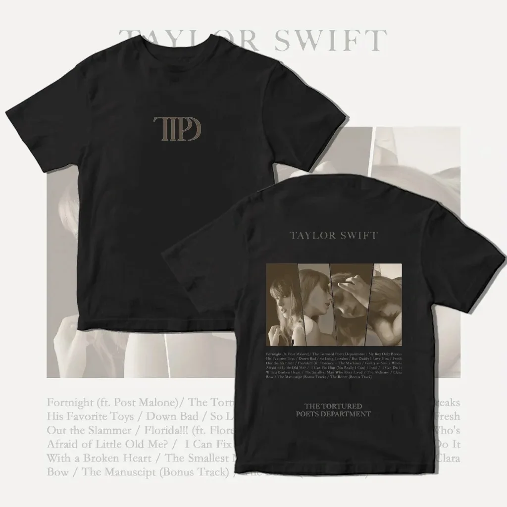 April 19th TS Album The Tortured Poets Department Cotton Tshirt Summer Tops Men Women