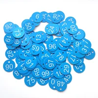 Numbered Sign Labels Beehive Tags Garden Box Mark with Hole Plant Markers  1-50 1-100 50pcs 100pcs 3