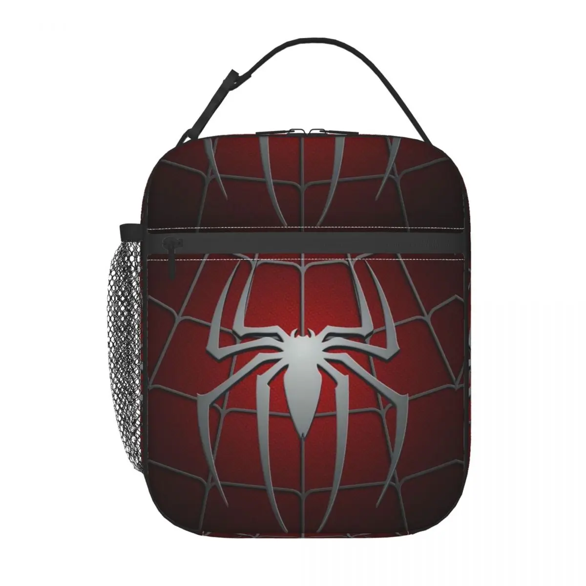 

Многоразовые Ланч-боксы Red Spider Web для женщин, многофункциональный кулер с термоизоляцией для еды, Офисная Рабочая сумка