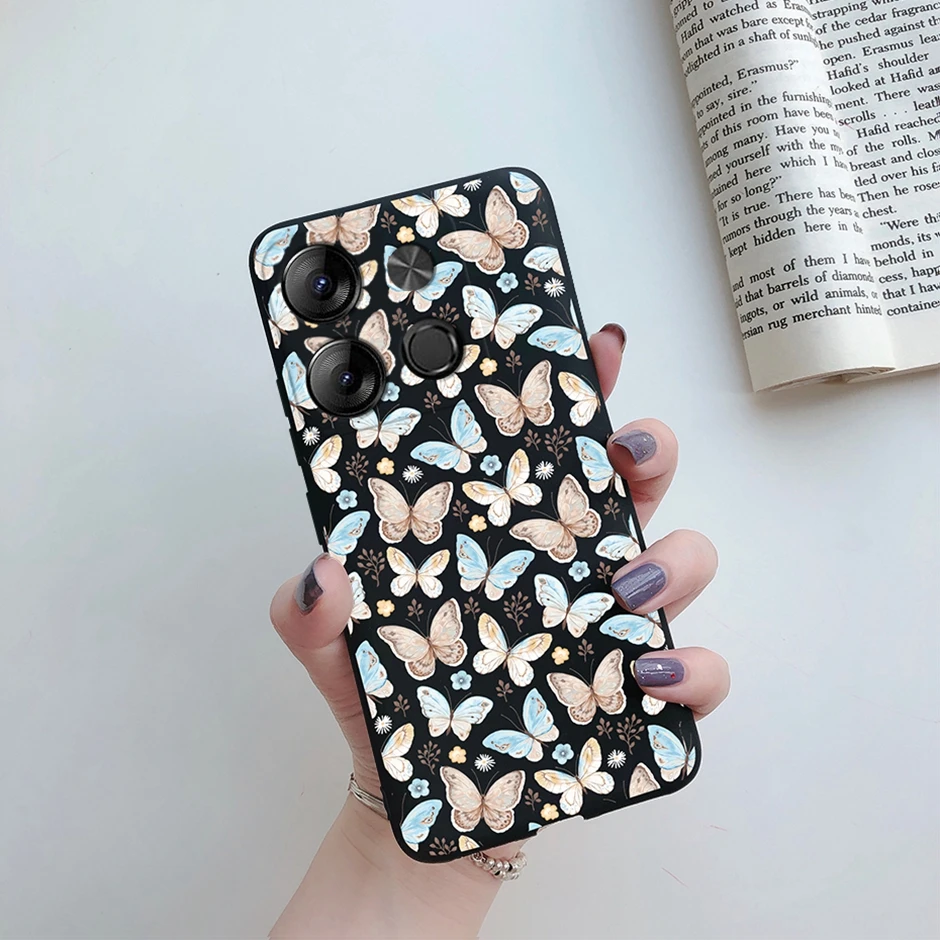 Tecno POP Silicone Daisy Shockproof Phone Cover