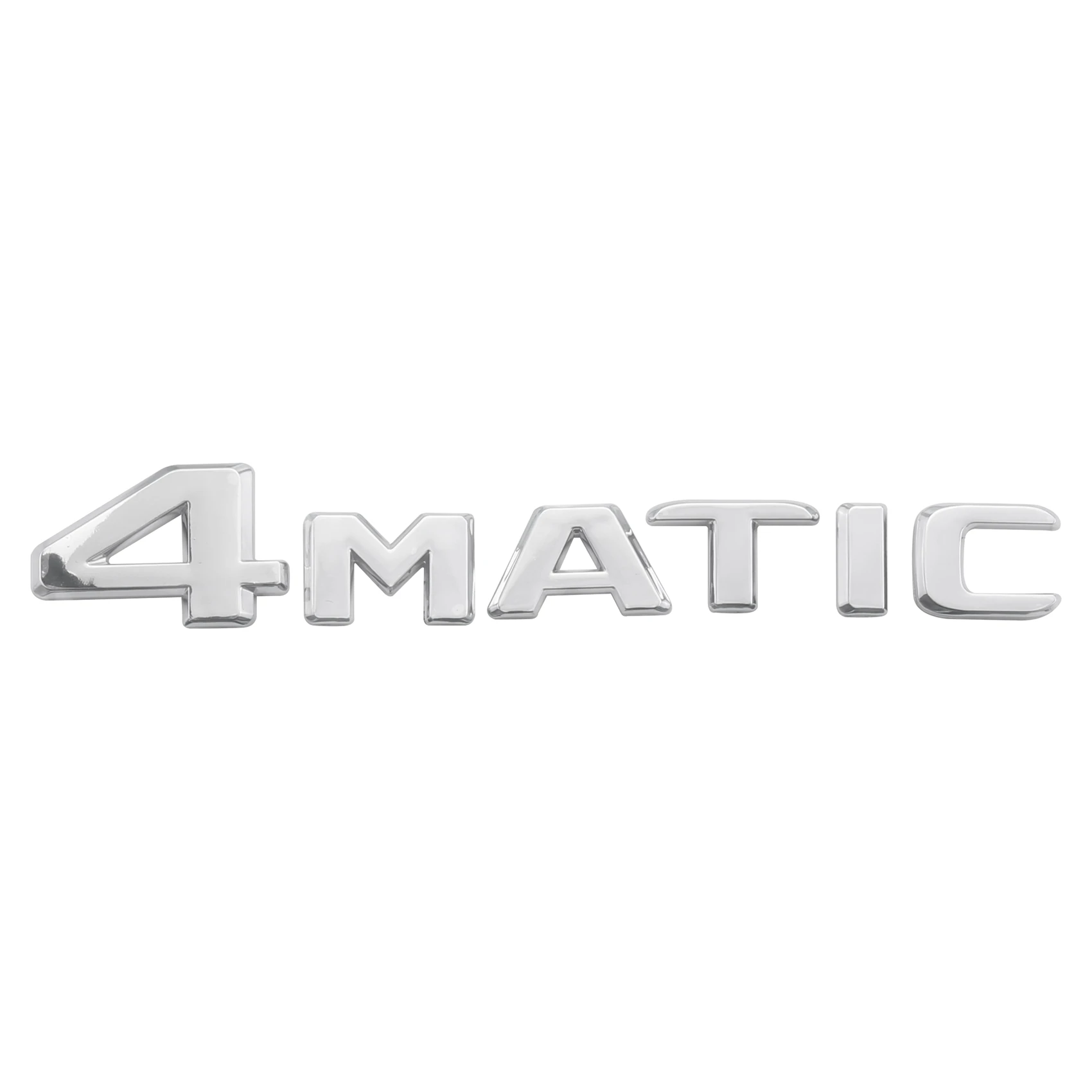 4MATIC 실버 자동차 트렁크 도어 범퍼 데칼, 엠블럼 접착 테이프 스티커 교체