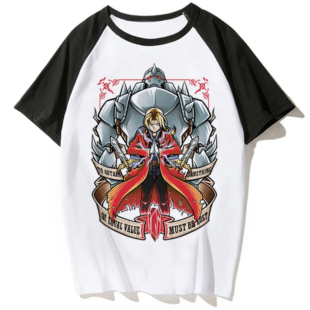 Fullmetal Alchemist Top Donna Designer Y2K Streetwear Tshirt Donna Anime Designer Graphic Abbigliamento