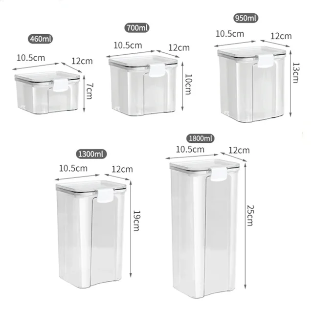 Airtight Kitchen Storage Jars 6