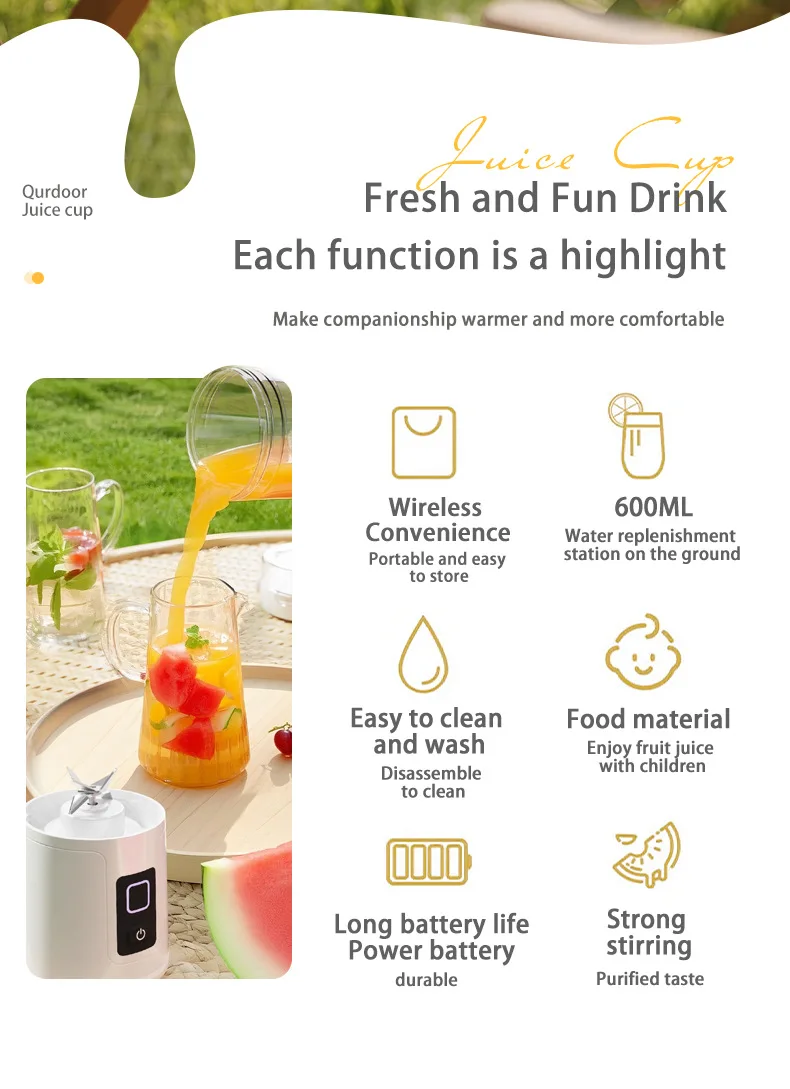 Tragbarer Elektrischer Mixer Für Shakes Und Smoothies_voghion.com