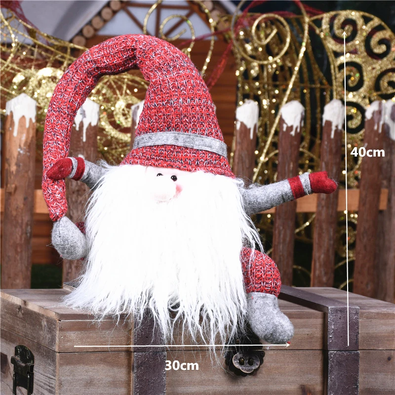 thumbnail image 1 of Adornos navideños para el hogar, muñeco grande de Papá Noel, regalo de Navidad para niños, decoración de árbol de Navidad, suministros para fiestas de bodas, 1 of 5