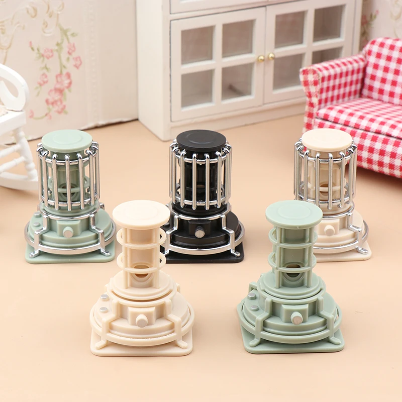 1PC Doll House Simulation Mini Electric Heater Model Can Be Lit Up To Shoot Scene Props