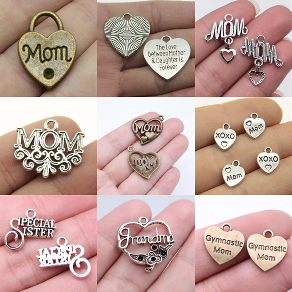 

Family Mom Charms Car Pendant Popular Vintage Jewelry