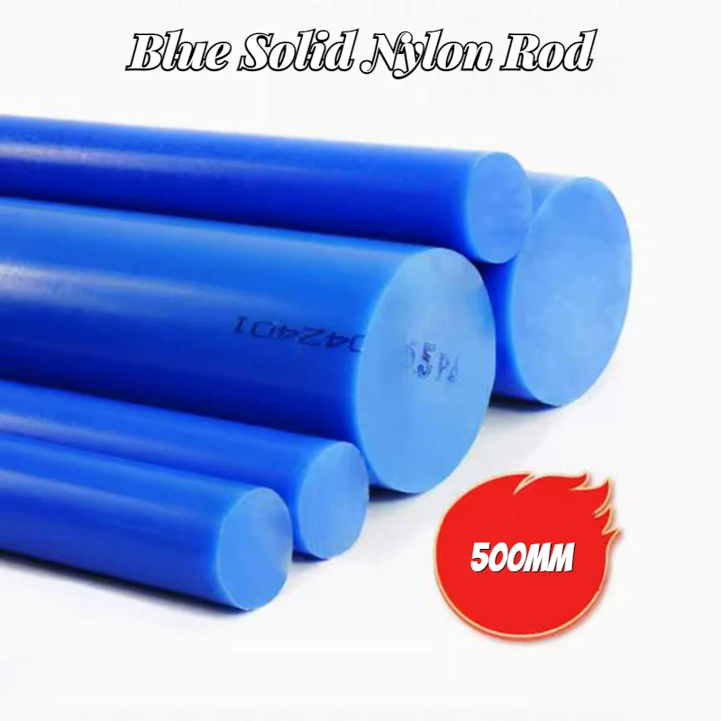 1ks modrá silon hýl plastový hýl  kolo hýl  těšký hýl celistvý průměr 15-45mm zpracování délka 500mm