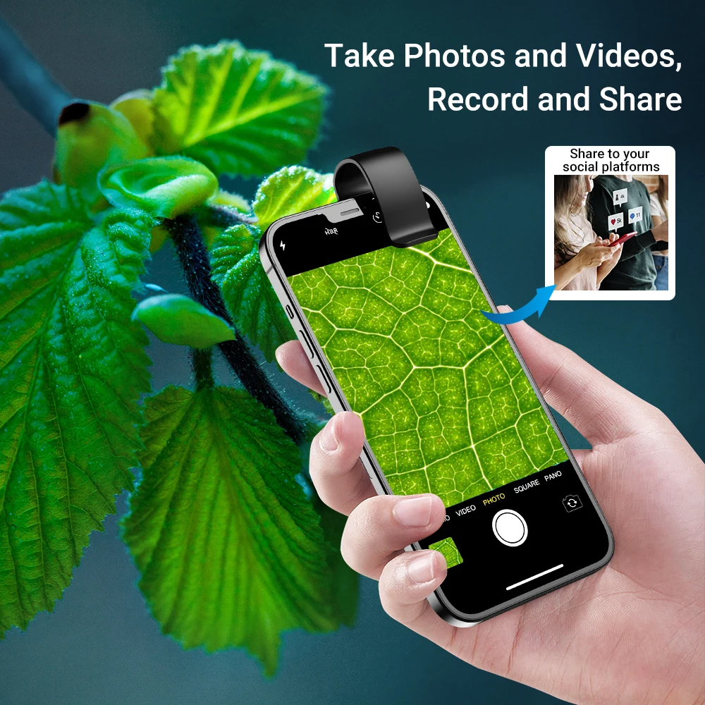 APEXEL 200X magnification microscope lens with CPL mobile APEXEL 200X magnification microscope lens with CPL mobile