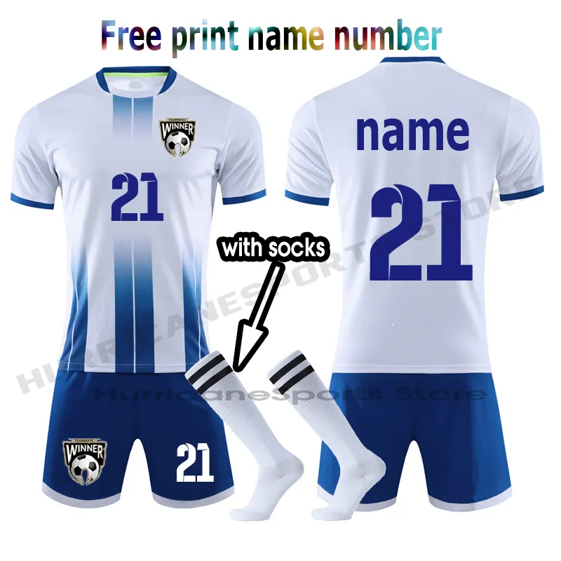 Custom Soccer Jersey Set Men Football Uniform,Soccer Jerseys Futbol Child Football Set Suit 2022 2023 New Men Tracksuit 3XS-3XL
