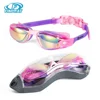 Kids Swimming Goggles Girls Boys Swimming Goggles  Anti-Fog Goggles UV Protection No Leakage Gift Case For 3-14 Yea 1