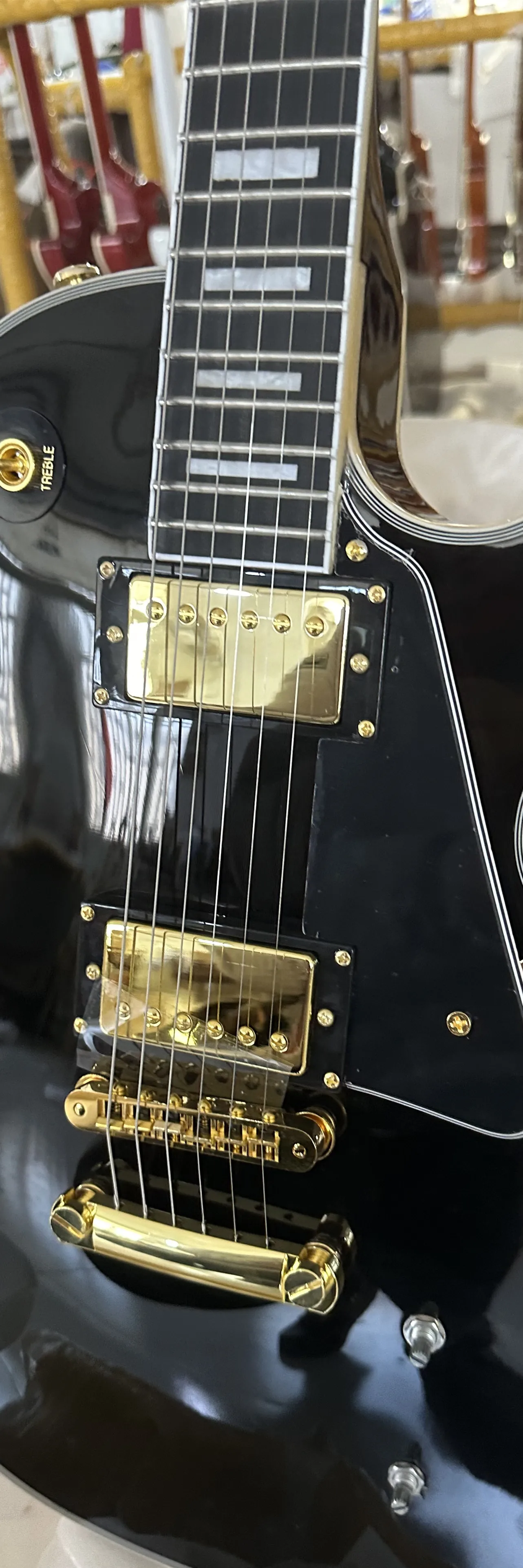 electric guitar ebony fingerboard+fingerboard binding gold accessories imported paint quick shipping free electric guitar electric guitar kit