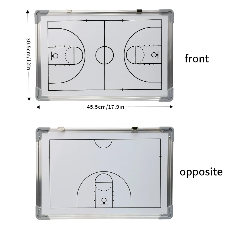 1 aluminum alloy frame magnetic basketball tactical board game training coach sand table command board