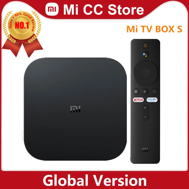 Global Version Xiaomi Mi TV Box S 4K Ultra HD Android TV 9.0 HDR 2GB 8GB WiFi DTS Multi Language Smart Mi Box S Media Player 1