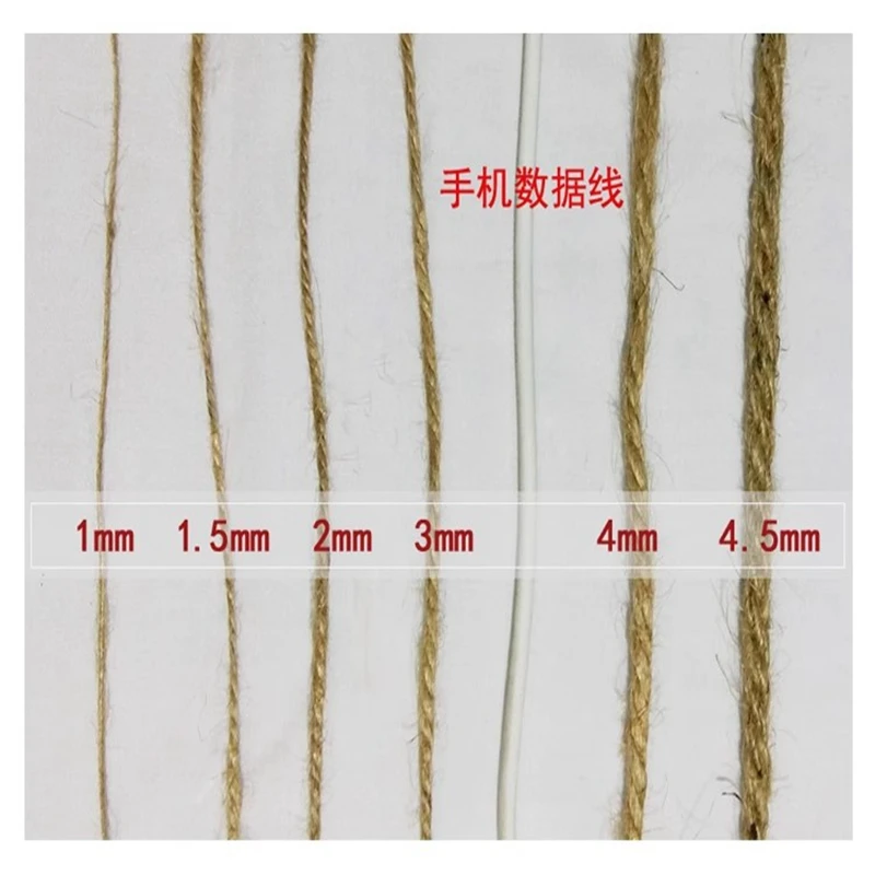 1mm--5mm natural jute rope rope line hand woven tag tied