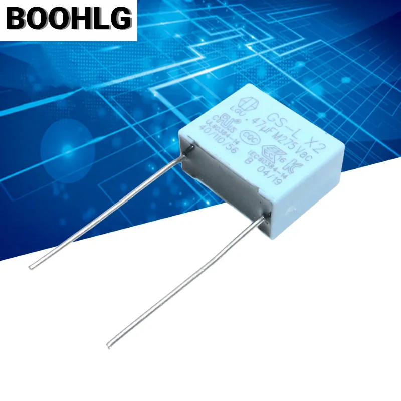 20PCS LGU GS-L MKP 0.47uf 474 470nf 275v 305v Safety X2 Film Capacitor 15mm