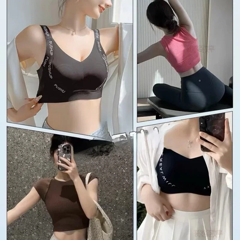 MOYISU JPN UK Full Cup Big Bra with Small Bra Women's Summer Thin Collection Breast Anti-sag Plus Size Seamless Sports Bra M-3XL 5