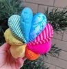 Custom Baby Magic Stuff Rainbow Fabric Sensory Ball Montessori Infant Educational Color Cognitive Cloth Soft Plush Bumpy Toy 2