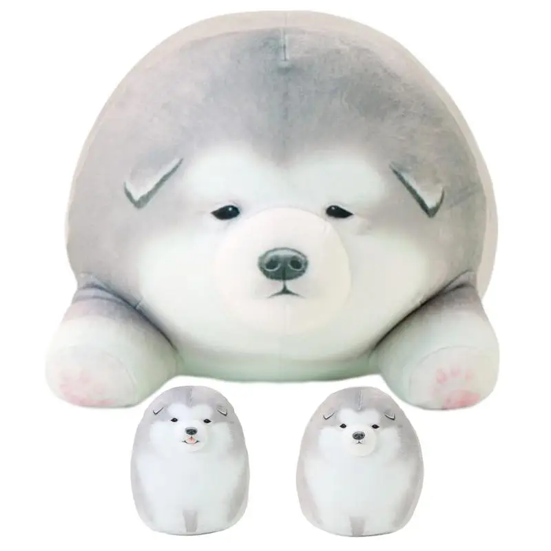 Soft Dog Plush Toy Simulation Husky Animal Soft Plushies Toy Soft Snuggly Playtime Companions Doll Desktop Companions Guardian