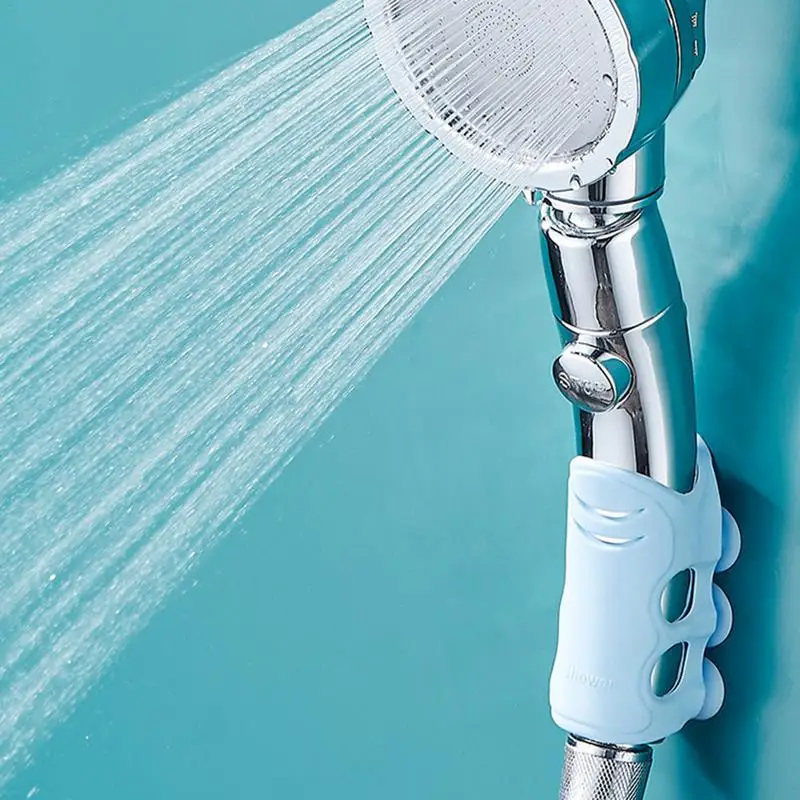 

Shower Head Holder Suction Cup Shower Bracket Mount Bathroom Wall Rack Stand Easy To Install Reusable For Bathroom Accessories
