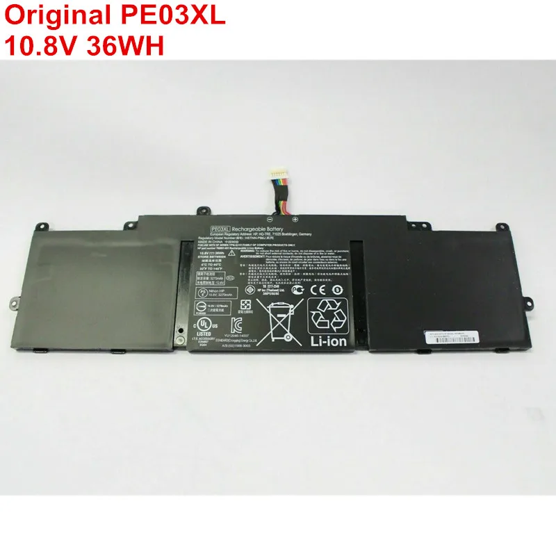 

3Cell New Genuine Laptop Battery PE03XL For HP Chromebook 210 G1 11 G3 G4 HSTNN-LB6M 767068-005 766801-421 TPN-Q151 10.8V 36WH