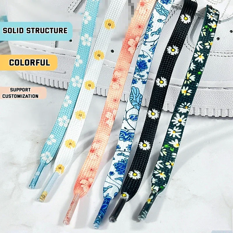 Neue 1 Paar Seil Schnürsenkel Blumen Schnürsenkel für Sneakers Strap Sport Schnürsenkel für Schuhe Zubehör