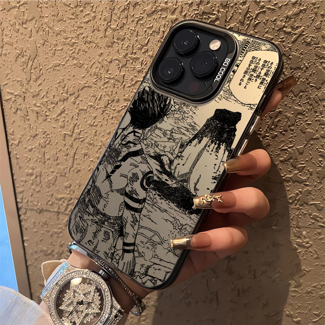 thumbnail image 1 of Funda de teléfono de Anime negro Jujutsu Kaisen, carcasa trasera a prueba de golpes para iPhone 16, 15, 14, 13, 12, 11 Pro Max, X, XR, XSMAX, 8, 7 Plus, 1 of 5