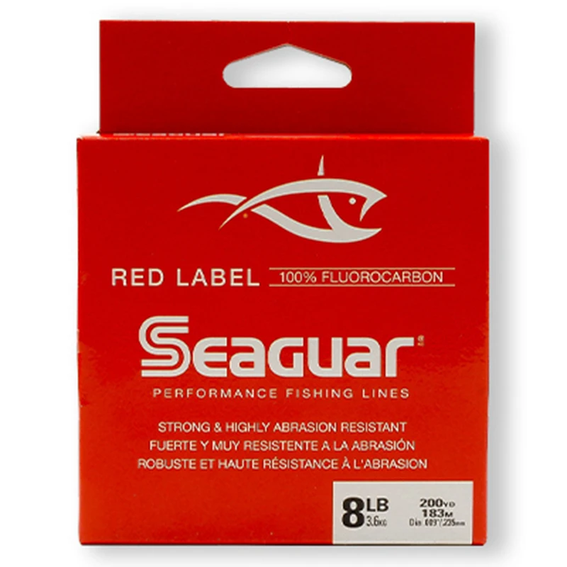 SEAGUAR Red LABELFLUOROCARBON Line 4LB-20LB Original Japan fishing line 183m 2023  New upgraded packaging 5
