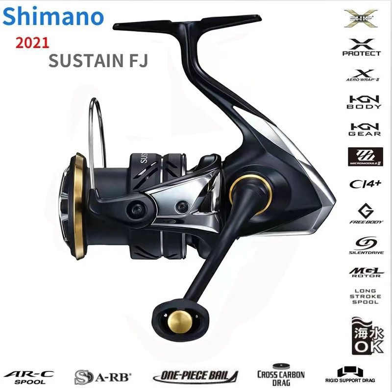 2021 SHIMANO SUSTAIN Spinning Fishing Reels 2500-5000 8+1BB Gear