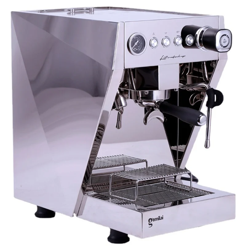 9 BAR Semi Automatic Stainless Steel Espresso Coffee Machine 2.5L Water Tank 4 Hole Steam Rod Milk Foam Italian Coffee Makers