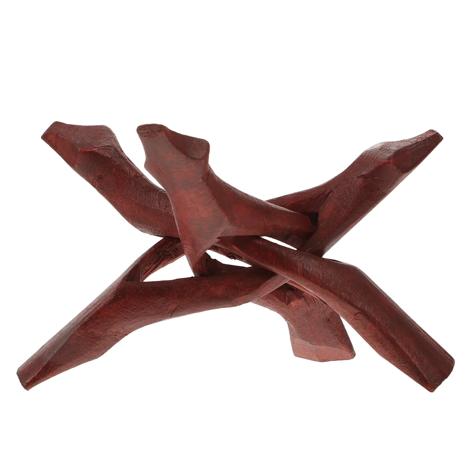 

Wooden Tripod Stand Creative Tripod Display Stand Chic Abalone Shell Stand