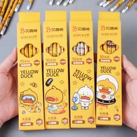 10Pcs/Set Cute Cartoon Yellow Duck HB Pencil Sketching Drawing Hexagonal Pencil Office School Suppiles Kawaii Stationery Gift 2
