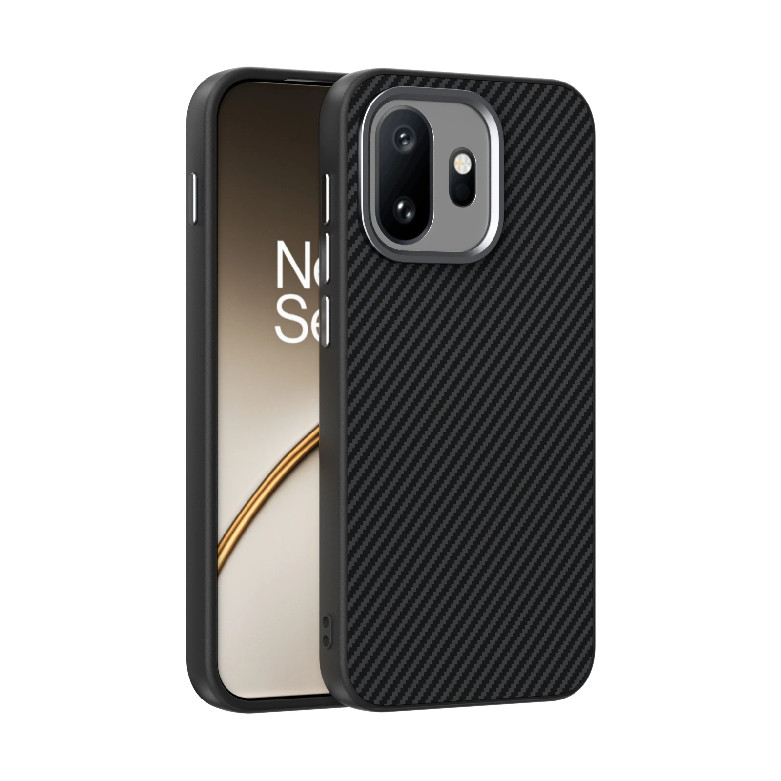 Carbon Fiber Magnetic Wireless Shockproof Protective Phone Case