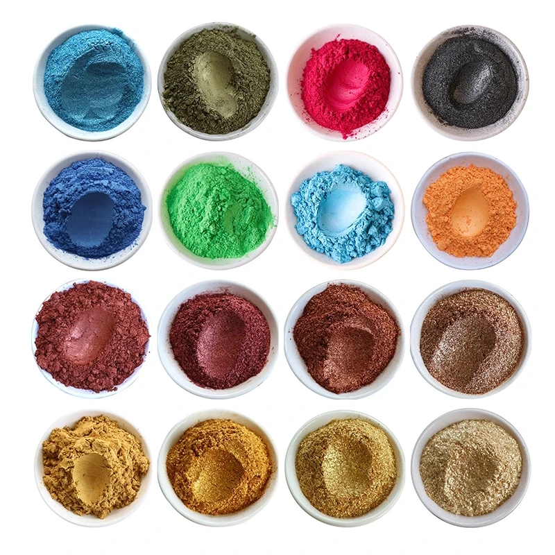 60Color Mica Pigment Epoxy Resin Dye Soap Cosmetics Mica Pearlescent Pigments Coloring For Resin Acrylic Paint 5