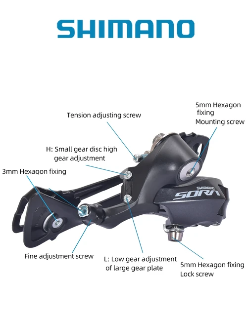 Shimano 105 Adjusting Shimano Sora Rear Derailleur High Low Front