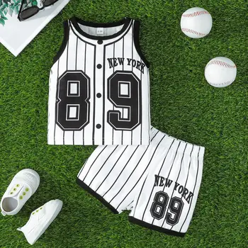 2Pcs 1-3 Years Children Boys Basketball Sets Summer Children's Quick-drying Sports Suits Boys Girls Sport Vest+Shorts Outfits