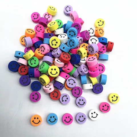 10mm Color Fruit Beads Polymer Clay Beads Polymer Clay Spacer Loose Beads for Jewelry Making DIY Bracelet Accessories