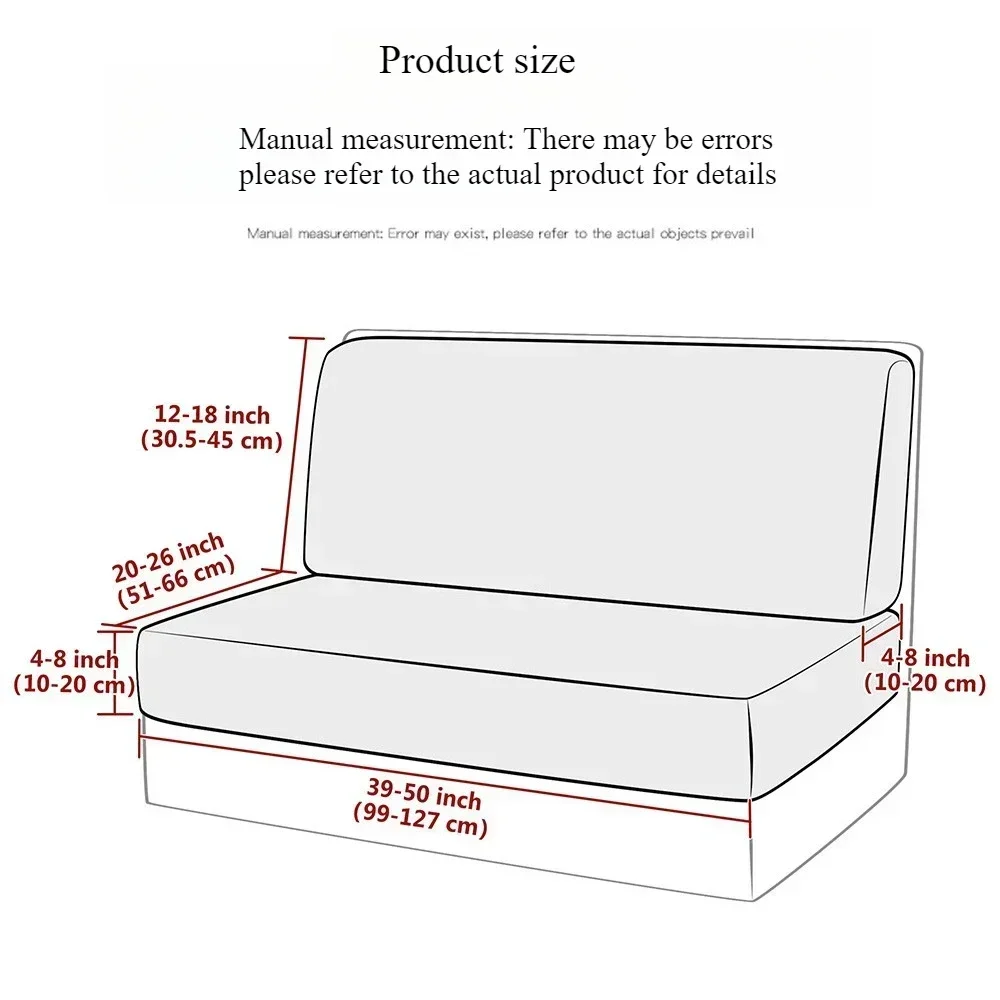 2PCS/Set Stretch Polyester Sofa Bench Cover RV Dinette Cushion Covers Soft Sofa Seat Backrest Cover for RV Camper Car Decor소파 커버